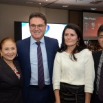 Chieko Aoki, da Blue Tree; Vinicius Lummertz, secretário de Turismo do Estado de S+úo Paulo; Zeina Latif, da XP Investimento e Tanabe, da Abracorp