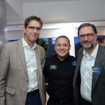 Damien Talvard, da Disneyland Paris, Luiz Aráujo, da Disney, e Mauricio Alexandre, da RCA