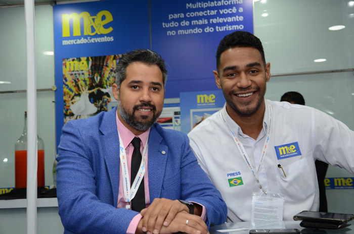 Eduardo Batista, da Memo Group, e Juliano Braga, do M&E Eduardo Batista, da Memo Group, e Juliano Braga, do M&E