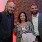 Eduardo Murad Júnior, da Alagev, Soely Oliveira, da BCD Travel e Pedro Abi-Rihan, da CWT