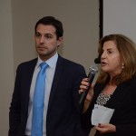 Eduardo Zorzanello e Marta Rossi apresentam o Festuris aos secretários presentes Eduardo Zorzanello e Marta Rossi apresentam o Festuris aos secretários presentes