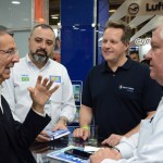 Eloi de Oliveira, do Grupo Flytour, Anderson Masetto, editor do M&E, Mauricio Favoreto, da Trend, e Roy Taylor, presidente do M&E