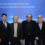 Felipe Akagawa, da Tunibra Travel, Eduardo Sakamoto, da ANA, Ricardo Akagawa, da Tunibra Travel, e Cassulino, da Ancoradouro