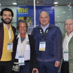 Fernando Arruda, do Grupo Camar, Mari Masgrau, do M&E, Luis Calle, da Camar, e Drausio Tabuso, da Tabuso Turismo