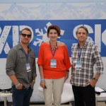 Fernando Navarro, da Talk Snow; Vanda Catão, da Titlis; e Felipe Machado, da Talk Snow