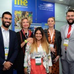Francisco Escobar e Patricia Mejias, da Oceania Hotels, com Caroline Putnoki, Chloé Salvador e Fernando Santos, da Atout France