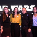 Gabriela Delai, Paula Barreto, Luiz Araújo, e Fernanda Freitas, da Disney Destinations