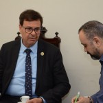 Gilson Machado Neto, presidente da Embratur, e Anderson Masetto, editor do M&E
