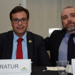 Gilson Machado, presidente da Embratur e Hugo Veiga, presidente do Fornatur Gilson Machado, presidente da Embratur e Hugo Veiga, presidente do Fornatur