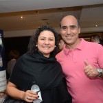 Giselle Alves, da Viajar e Viver Turismo, e Luiz Antonio Bussi, da Sanchat Tour