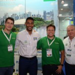 Gustavo Souza e Glauco Zebral, da Localiza, com Juliano Braga e Roy Taylor, do M&E