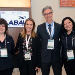 Jerusa Hara, da Abav Nacoinal, Elaine Carvalho, do MTur, Marco Ferraz, da Clia, e Beatrice Borges, da Abav Nacional