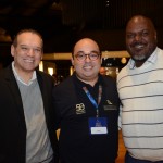 Kadu, da SAA, entre Vicent Brasil e Jackson Soares, da CVC Corp