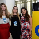 Larissa Santos e Lígia Maas, da Copastur, e Leila Melo, da Porta Voz Assessoria