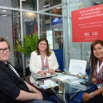 Leonardo Segantin, da Ezlink Hotels, Marisa Zamboni e Cristina Manfrino, do Palace Resorts