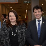 Magda Nassar, presidente da Abav, e Marcelo Alvaro Antônio, ministro do Turismo