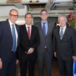 Massino Brancaleone, Senior Vendas Globais, Dário Rustico, presidente executivo para America do Sul, Neil Palomba, presidente executivo da Costa, e Renê Hermann, presidente Institucional