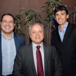 Mateus Couto, da Tour House, Carlos Prado, da Abracorp, e Tiago Varalli, do Clubmed