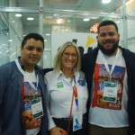 Márcio Barbosa, da TDF Turismo, Rosa Masgrau, do M&E e Stenyo Guimarães, da TDF Turismo.