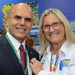 Nelson Oliveira, da Alitalia, e Rosa Masgrau, do M&E