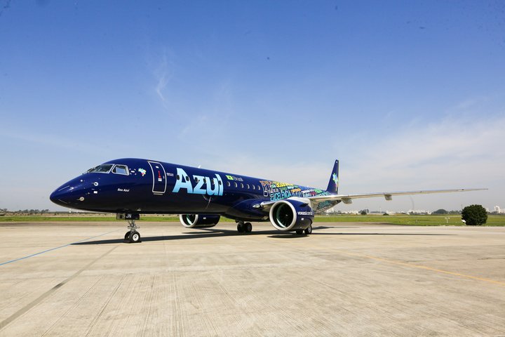 Novo Embraer 195-2 da Azul Linhas Aéreas