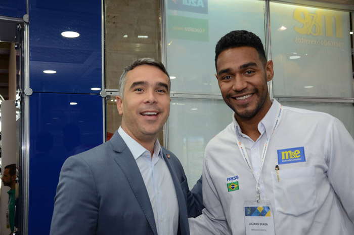 Rafael Brito, secretário de Turismo de Alagoas, e Juliano Braga, do M&E Rafael Brito, secretário de Turismo de Alagoas, e Juliano Braga, do M&E