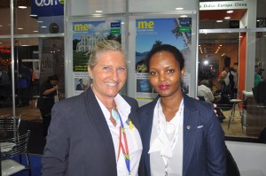 Rosa Masgrau, do M&E e Miheret Kidane, da embaixada da Etiópia