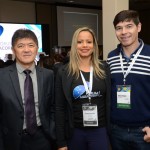Tanabe e Daiana Moreira, da Abracorp e Marcos Fernando, da B2B Reservas