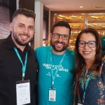 Thiago de Freitas, da Intercities Turismo Lorena (PR), Bruno Seraphim, da Ancoradouro e Gisele Ferreira – Zaroni Viagens de Cruzeiro