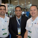 Wesley Andrade e Valter Matias, da PVT Consolidadora, e Josue Silva, da Aviareps