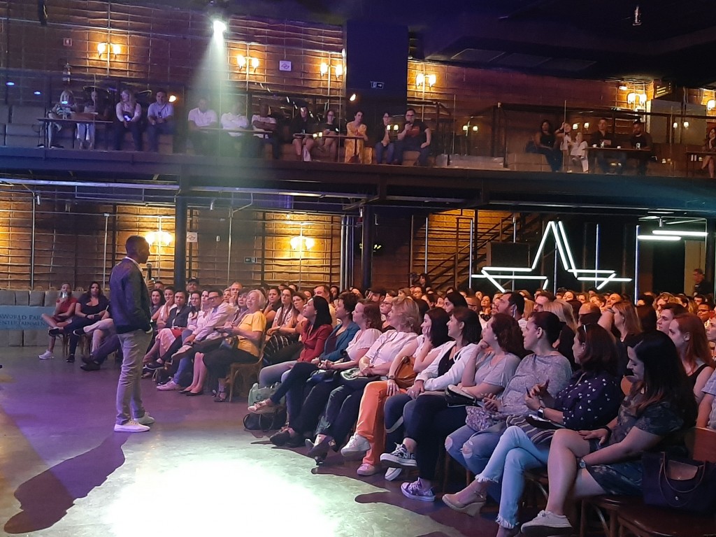 Rick Chesther, do Pega a Visão, foi convidado ao palco para falar sobre empreendedorismo de maneira simples e direta