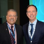 Alfredo Gonzalez, da American Airlines, e Peter Cerda, da IATA