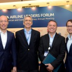 Anko Van der Werff, CEO da Avianca Holdings, Pedro Heilbron, presidente do Comitê Executivo da ALTA, Luis Felipe de Oliveira, diretor executivo da ALTA, e Adrian Neuhauser, diretor Financeiro da Avianca Holdings