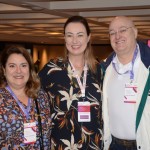 Cristiane Vento, da Rail Europe, entre Denise Lhamas e Armindo Rocha, da Check in Travel