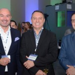 Daniel Stecher, da IBS Software, Luis Felipe de Oliveira, da ALTA, e Sergio Serra, da Lufthansa Systems