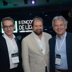 Daniel Steremberg, da Carlyle, Guilherme Paulus, fundador da CVC e da GJP, e Alexandre Sollero, da BHG