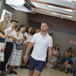Desfile com roupas exclusivas durante o evento de promoção de Saint Barth Desfile com roupas exclusivas durante o evento de promoção de Saint Barth