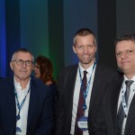 Enrique Cueto, CEO do Grupo Latam, Jerome Cadier, CEO da Latam Brasil, e  Tarcísio Freitas, Ministro da Infraestrutura