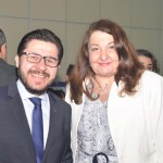 Gilson Lira, secretário-executivo de Turismo da Paraíba, e Magda Nassar, presidente da Abav Nacional