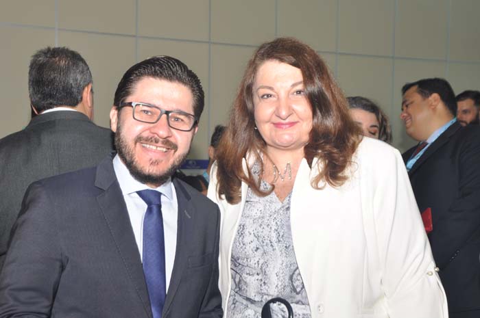 Gilson Lira, secretário-executivo de Turismo da Paraíba, e Magda Nassar, presidente da Abav Nacional Gilson Lira, secretário-executivo de Turismo da Paraíba, e Magda Nassar, presidente da Abav Nacional