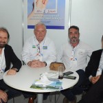 Guilherme Paulus, da GJP, Roy Taylor, do M&E, Gerson Teixeira, do Mar de Canasvieiras Hotel, e Felipe Gonzalez, do Cassino Tour