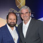 Guilherme Paulus, da GJP e idealizador do torneio, e Carlos Favoreto, presidente do Campo Olímpico de Golfe