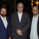 Guilherme Paulus, idealizador do torneio, Carlos Favoreto, presidente do Olympic Golf Course, e Felipe Michel, secretário de Eventos do Rio