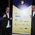 Guilherme Paulus, idealizador do torneio, Felipe Michel, secretário de Eventos do Rio, e Carlos Favoreto, presidente do Olympic Golf Course