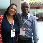 Tatiana Angelini da Atout France e Sidnei Silva da Trade Tours