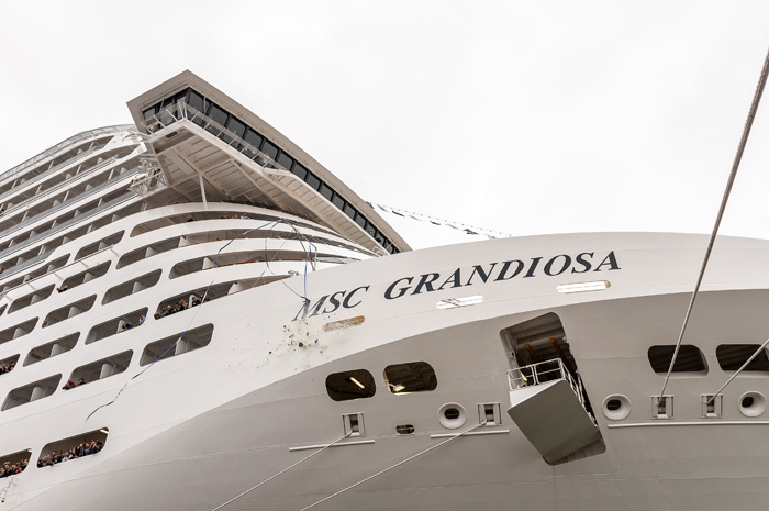 MSC Grandiosa foi entregue à MSC Cruzeiros