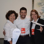 Magda Moraes, João Pin e Christina Binnie, da Lufthansa