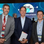 Marcelo Pedroso, Peter Cerdá e Dany Oliveira, da IATA