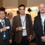 Mauro Jun Nishime e Alexandre Peronti, da Latam, e Rodrigo Brandão, da MTU Maintenance