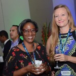 Meryl Telg, da Surinam Airways, e Kristen Jenkins, da Omni Air International Meryl Telg, da Surinam Airways, e Kristen Jenkins, da Omni Air International